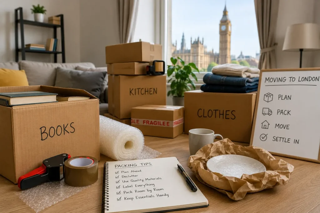Packing Tips for Moving to London